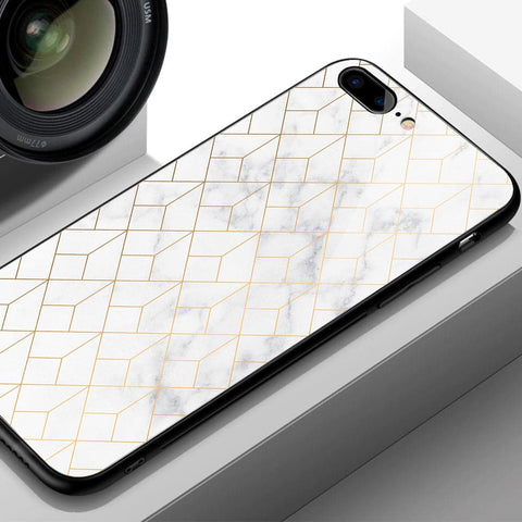 iPhone SE 2020 Cover - White Marble Series 2 - HQ Ultra Shine Premium Infinity Glass Soft Silicon Borders Casee