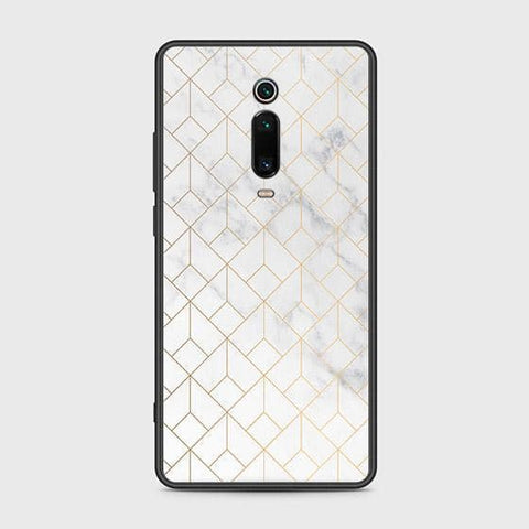 Xiaomi Redmi K20 Pro Cover - White Marble Series 2 - HQ Ultra Shine Premium Infinity Glass Soft Silicon Borders Case