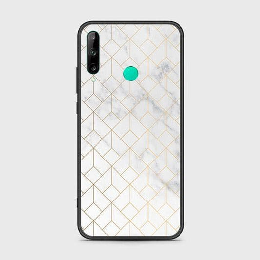 Honor 9C Cover - White Marble Series 2 - HQ Ultra Shine Premium Infinity Glass Soft Silicon Borders Case