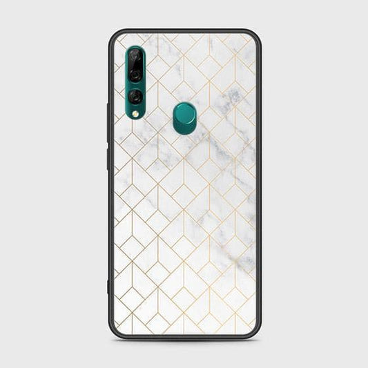 Honor 9X Cover - White Marble Series 2 - HQ Ultra Shine Premium Infinity Glass Soft Silicon Borders Case