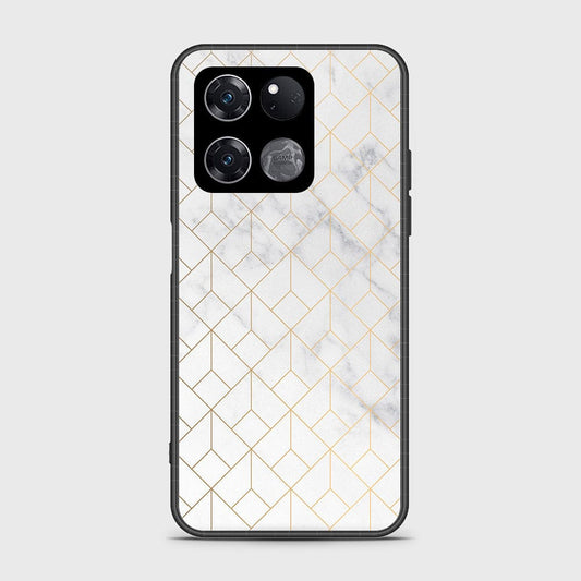 OnePlus Ace Racing Cover- White Marble Series 2 - HQ Ultra Shine Premium Infinity Glass Soft Silicon Borders Case