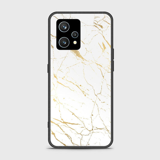 Realme 9 4G Cover- White Marble Series 2 - HQ Ultra Shine Premium Infinity Glass Soft Silicon Borders Case