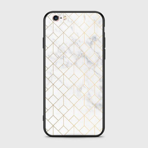 iPhone 6s Plus / 6 Plus Cover - White Marble Series 2 - HQ Ultra Shine Premium Infinity Glass Soft Silicon Borders Case