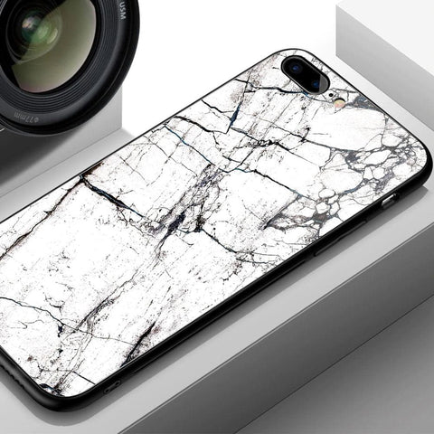 Realme C1 Cover - White Marble Series 2 - HQ Ultra Shine Premium Infinity Glass Soft Silicon Borders Case