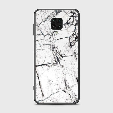 Xiaomi Poco M2 Pro Cover - White Marble Series 2 - HQ Ultra Shine Premium Infinity Glass Soft Silicon Borders Case