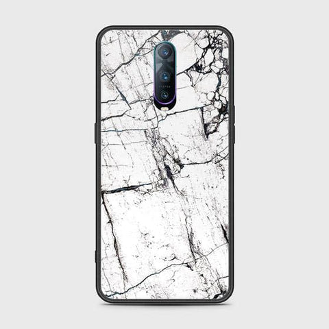 OPPO R17 Pro Cover - White Marble Series 2 - HQ Ultra Shine Premium Infinity Glass Soft Silicon Borders Case