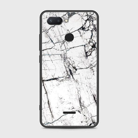 Xiaomi Redmi 6 Cover - White Marble Series 2 - HQ Ultra Shine Premium Infinity Glass Soft Silicon Borders Case