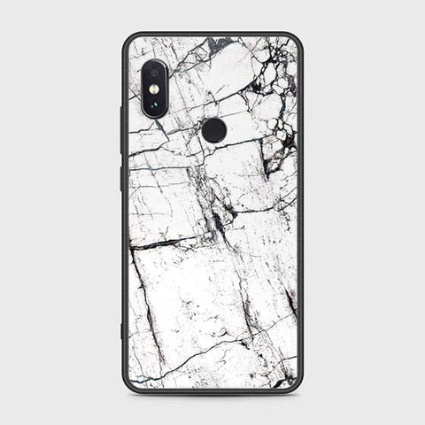 Xiaomi Redmi Note 5 Pro Cover - White Marble Series 2 - HQ Ultra Shine Premium Infinity Glass Soft Silicon Borders Case