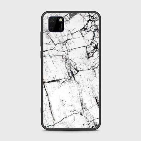 Honor 9S Cover - White Marble Series 2 - HQ Ultra Shine Premium Infinity Glass Soft Silicon Borders Case