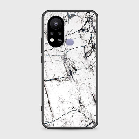 Infinix Hot 11s Cover- White Marble Series 2 - HQ Ultra Shine Premium Infinity Glass Soft Silicon Borders Case