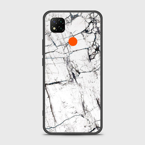 Xiaomi Redmi 9C Cover- White Marble Series 2 - HQ Ultra Shine Premium Infinity Glass Soft Silicon Borders Case