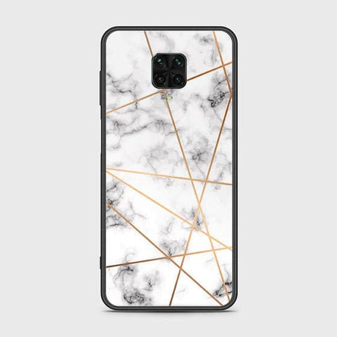 Xiaomi Poco M2 Pro Cover - White Marble Series 2 - HQ Ultra Shine Premium Infinity Glass Soft Silicon Borders Case