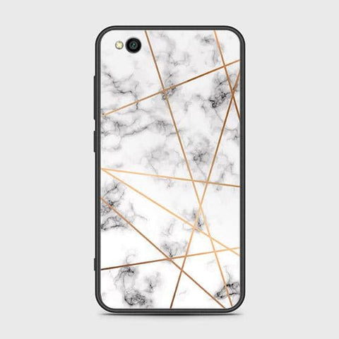 Xiaomi Redmi Go Cover - White Marble Series 2 - HQ Ultra Shine Premium Infinity Glass Soft Silicon Borders Case