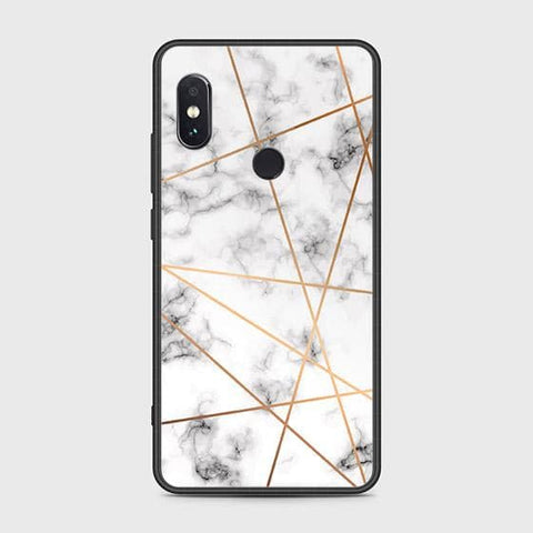 Xiaomi Redmi Note 5 Pro Cover - White Marble Series 2 - HQ Ultra Shine Premium Infinity Glass Soft Silicon Borders Case