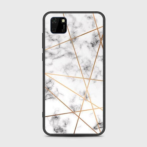 Honor 9S Cover - White Marble Series 2 - HQ Ultra Shine Premium Infinity Glass Soft Silicon Borders Case