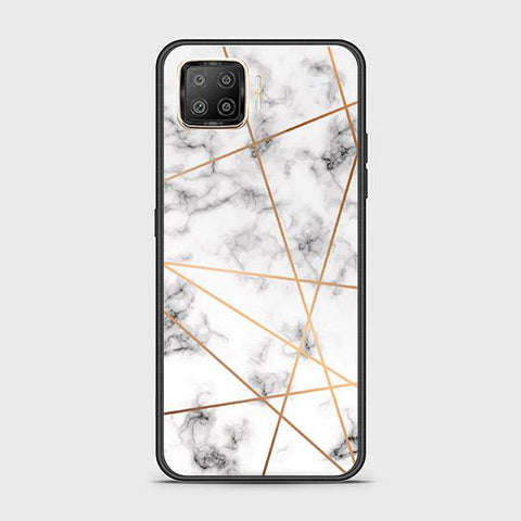 Oppo Reno 4 Lite Cover - White Marble Series 2 - HQ Ultra Shine Premium Infinity Glass Soft Silicon Borders Case