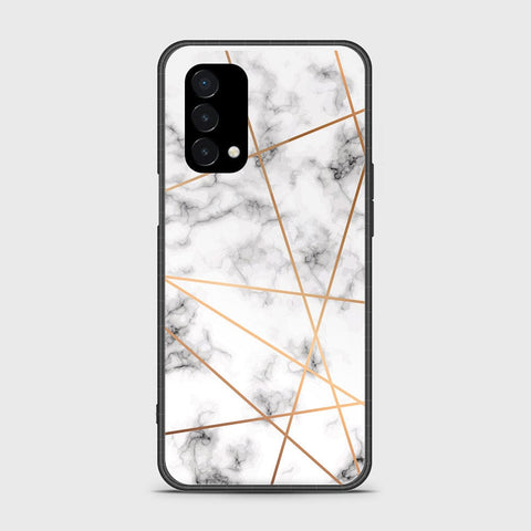 OnePlus Nord N200 5G Cover- White Marble Series 2 - HQ Ultra Shine Premium Infinity Glass Soft Silicon Borders Case