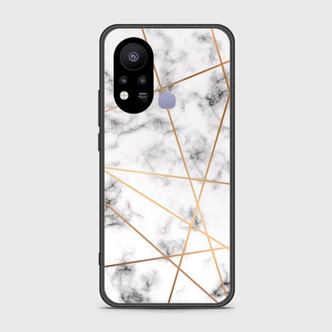 Infinix Hot 11s Cover- White Marble Series 2 - HQ Ultra Shine Premium Infinity Glass Soft Silicon Borders Case