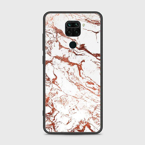 Xiaomi Redmi 10X 4G Cover - White Marble Series 2 - HQ Ultra Shine Premium Infinity Glass Soft Silicon Borders Case