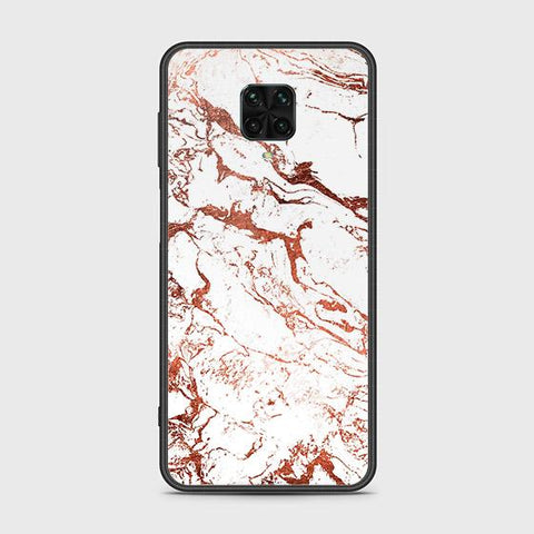 Xiaomi Poco M2 Pro Cover - White Marble Series 2 - HQ Ultra Shine Premium Infinity Glass Soft Silicon Borders Case