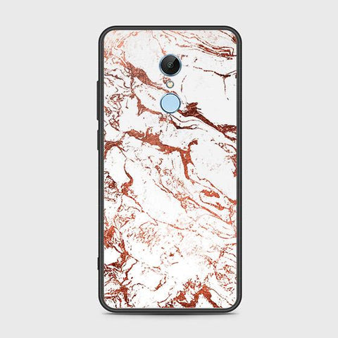 Xiaomi Redmi Note 5 / Redmi 5 Plus Cover - White Marble Series 2 - HQ Ultra Shine Premium Infinity Glass Soft Silicon Borders Case