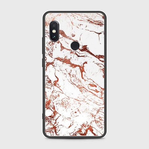 Xiaomi Redmi Note 5 Pro Cover - White Marble Series 2 - HQ Ultra Shine Premium Infinity Glass Soft Silicon Borders Case