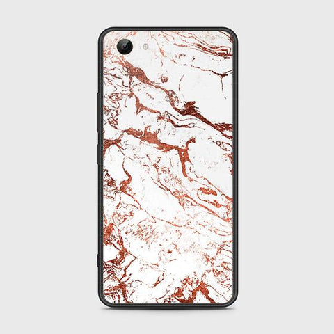 Vivo Y81 Cover - White Marble Series 2 - HQ Ultra Shine Premium Infinity Glass Soft Silicon Borders Case