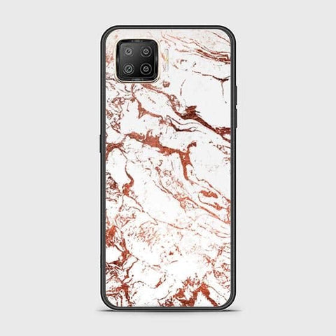 Oppo A93 Cover - White Marble Series 2 - HQ Ultra Shine Premium Infinity Glass Soft Silicon Borders Case