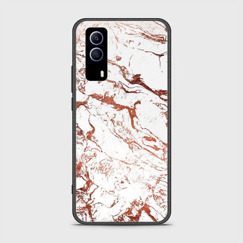 Vivo Y53s 5G Cover - White Marble Series 2 - HQ Ultra Shine Premium Infinity Glass Soft Silicon Borders Case