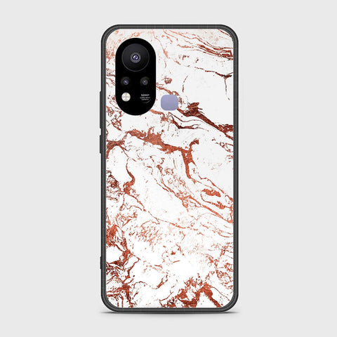 Infinix Hot 11s Cover- White Marble Series 2 - HQ Ultra Shine Premium Infinity Glass Soft Silicon Borders Case