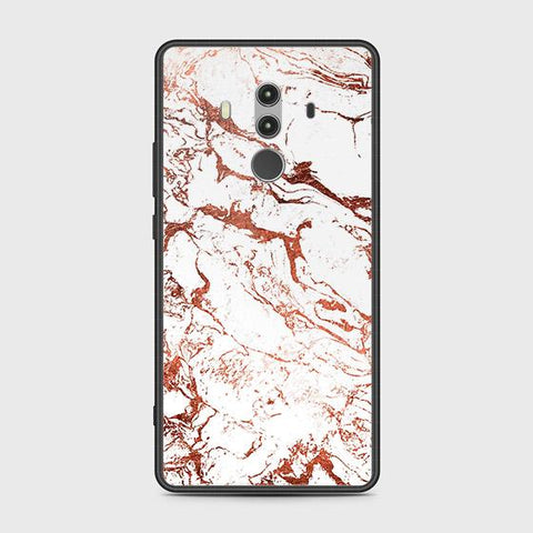 Huawei Mate 10 Pro Cover - White Marble Series 2 - HQ Ultra Shine Premium Infinity Glass Soft Silicon Borders Case