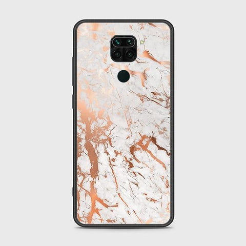 Xiaomi Redmi 10X 4G Cover - White Marble Series 2 - HQ Ultra Shine Premium Infinity Glass Soft Silicon Borders Case
