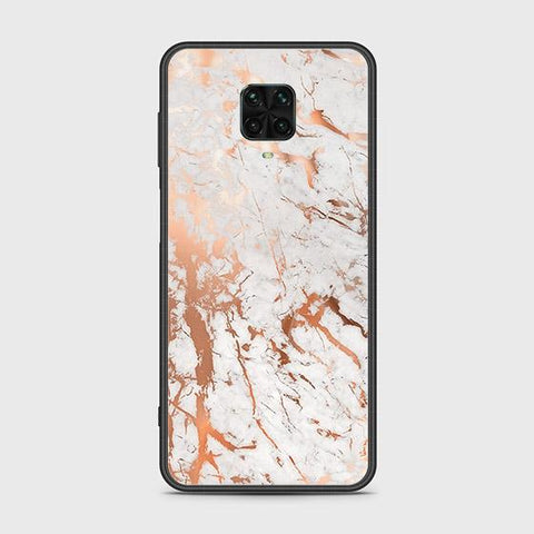 Xiaomi Poco M2 Pro Cover - White Marble Series 2 - HQ Ultra Shine Premium Infinity Glass Soft Silicon Borders Case