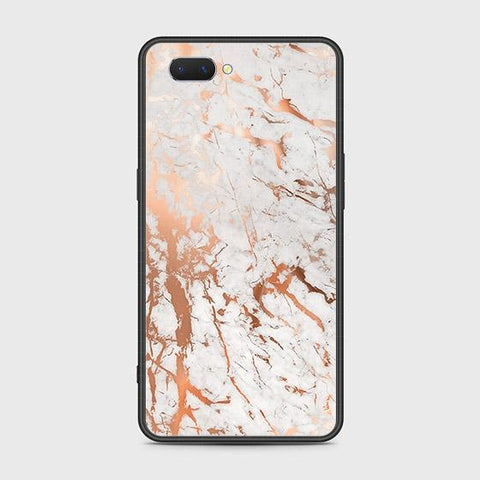 Realme C1 Cover - White Marble Series 2 - HQ Ultra Shine Premium Infinity Glass Soft Silicon Borders Case