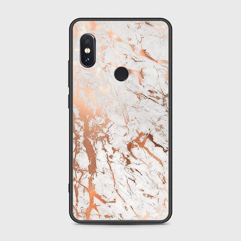 Xiaomi Redmi Note 5 Pro Cover - White Marble Series 2 - HQ Ultra Shine Premium Infinity Glass Soft Silicon Borders Case