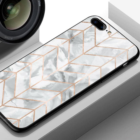 Oppo Find X5 Cover - White Marble Series 2 - HQ Ultra Shine Premium Infinity Glass Soft Silicon Borders Case