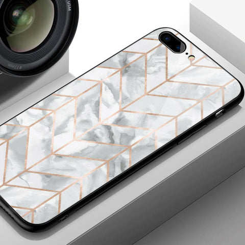 Samsung Galaxy J7 2015 Cover - White Marble Series 2 - HQ Ultra Shine Premium Infinity Glass Soft Silicon Borders Case