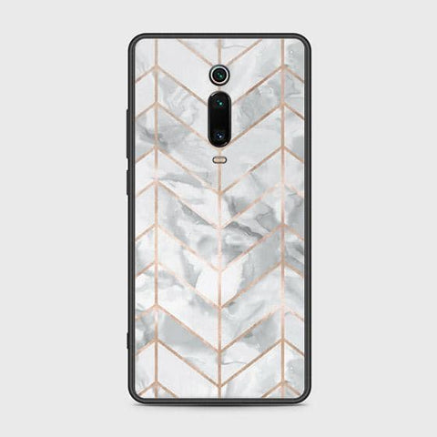 Xiaomi Redmi K20 Pro Cover - White Marble Series 2 - HQ Ultra Shine Premium Infinity Glass Soft Silicon Borders Case