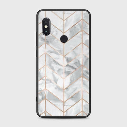 Xiaomi Redmi Note 5 Pro Cover - White Marble Series 2 - HQ Ultra Shine Premium Infinity Glass Soft Silicon Borders Case