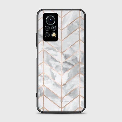 Infinix Note 11s Cover- White Marble Series 2 - HQ Ultra Shine Premium Infinity Glass Soft Silicon Borders Case