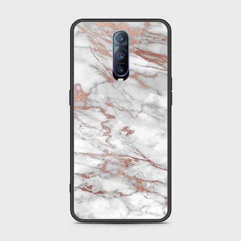 OPPO R17 Pro Cover - White Marble Series 2 - HQ Ultra Shine Premium Infinity Glass Soft Silicon Borders Case