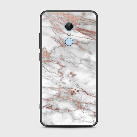 Xiaomi Redmi Note 5 / Redmi 5 Plus Cover - White Marble Series 2 - HQ Ultra Shine Premium Infinity Glass Soft Silicon Borders Case
