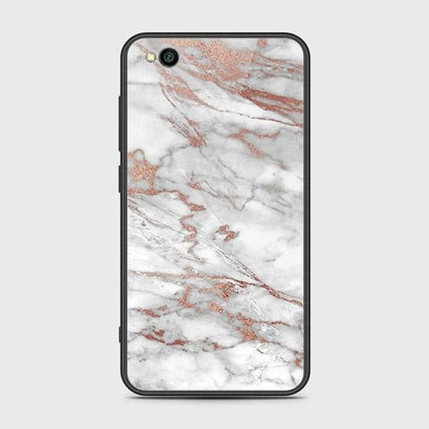 Xiaomi Redmi Go Cover - White Marble Series 2 - HQ Ultra Shine Premium Infinity Glass Soft Silicon Borders Case