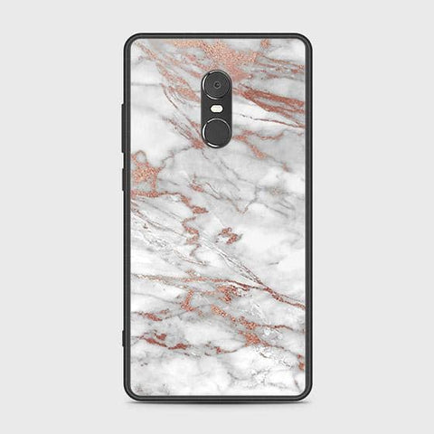 Xiaomi Redmi Note 4 / 4X Cover - White Marble Series 2 - HQ Ultra Shine Premium Infinity Glass Soft Silicon Borders Case