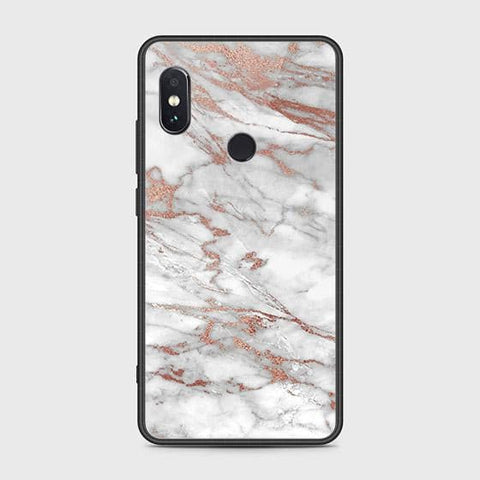 Xiaomi Redmi Note 5 Pro Cover - White Marble Series 2 - HQ Ultra Shine Premium Infinity Glass Soft Silicon Borders Case