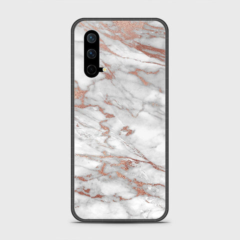 OnePlus Nord CE 5G Cover- White Marble Series 2 - HQ Ultra Shine Premium Infinity Glass Soft Silicon Borders Case