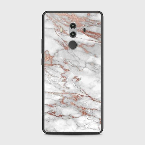 Huawei Mate 10 Pro Cover - White Marble Series 2 - HQ Ultra Shine Premium Infinity Glass Soft Silicon Borders Case