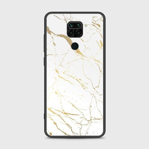 Xiaomi Redmi 10X 4G Cover - White Marble Series 2 - HQ Ultra Shine Premium Infinity Glass Soft Silicon Borders Case