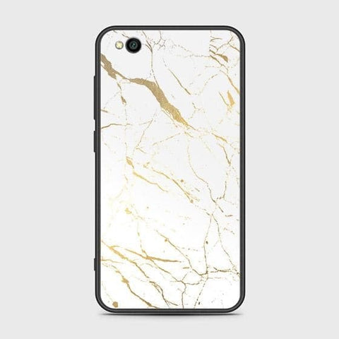 Xiaomi Redmi Go Cover - White Marble Series 2 - HQ Ultra Shine Premium Infinity Glass Soft Silicon Borders Case