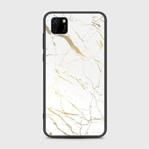 Honor 9S Cover - White Marble Series 2 - HQ Ultra Shine Premium Infinity Glass Soft Silicon Borders Case